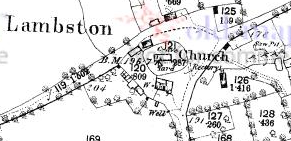 1889-91 to 25 inch OS Lambston1889-91 to 25 inch OS Lambston