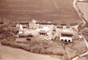 West Hill Fold Farm before buildings over the road